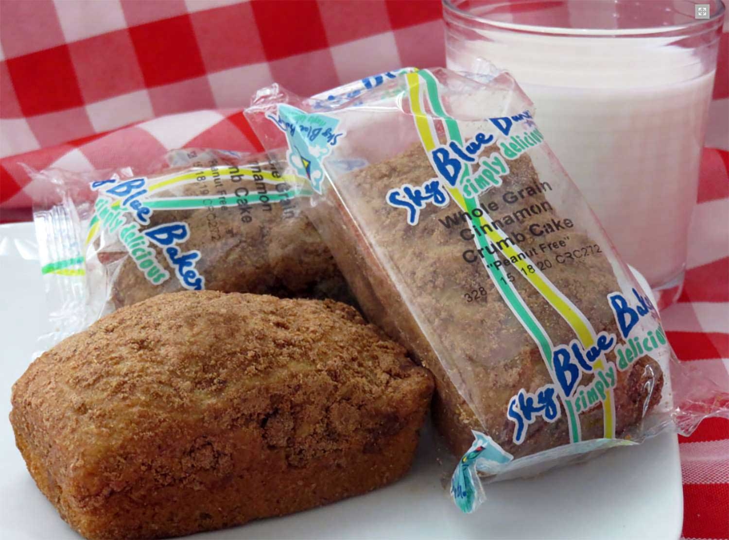 SKY Blue Foods Whole Grain Cinnamon Crumb Loaf, 3 Ounce -- 72 per case