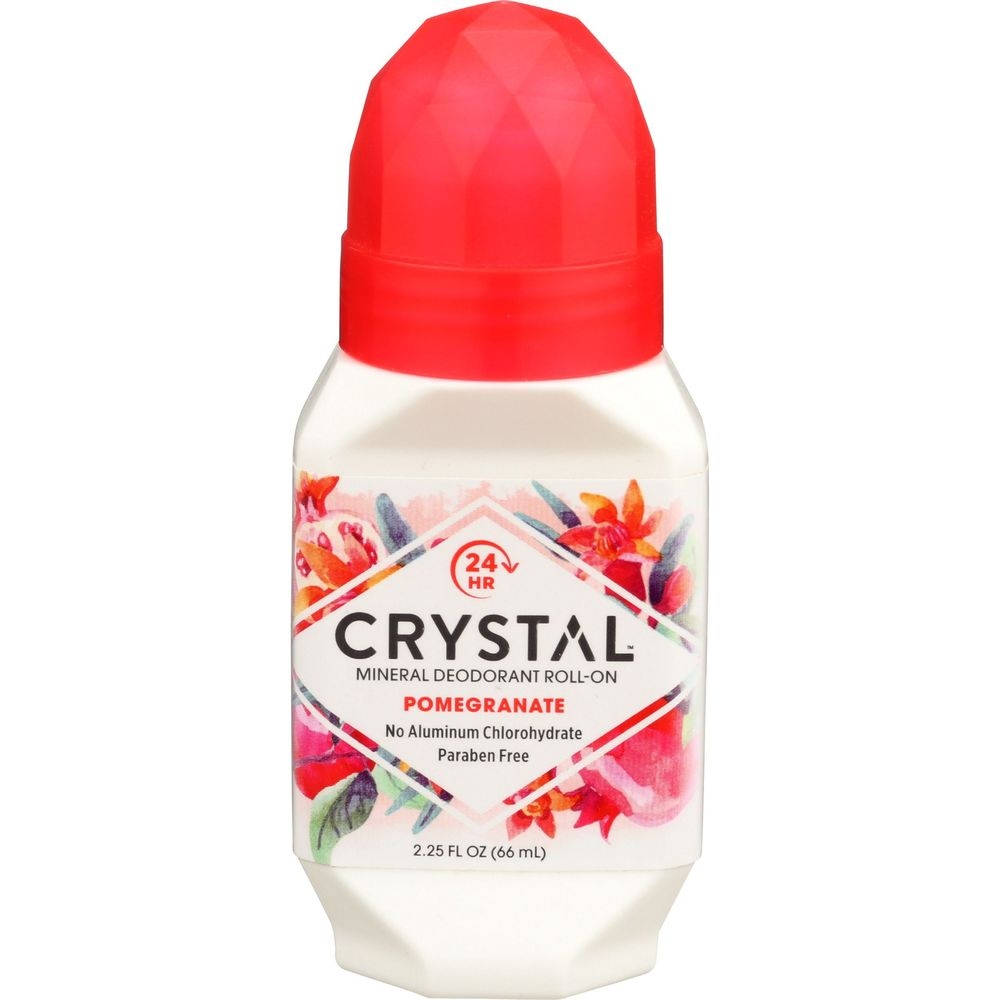 Crystal Body Deodorant Pomegranate Mineral Deodorant Roll-On, 2.25 Ounce