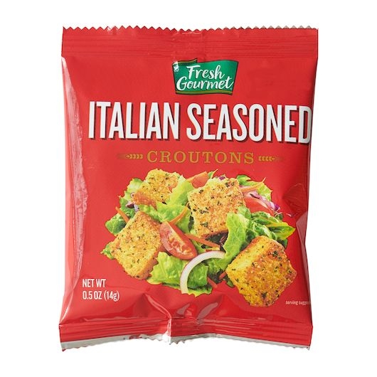 Fresh Gourmet Italian Seasoned Crouton, 0.5 Ounce Packet -- 250 per case