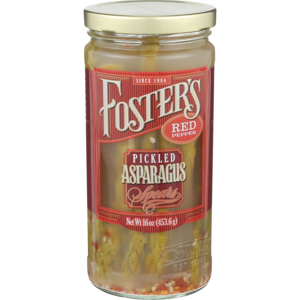 Fosters Pickled Asparagus with Red Pepper, 16 Ounce -- 6 per case