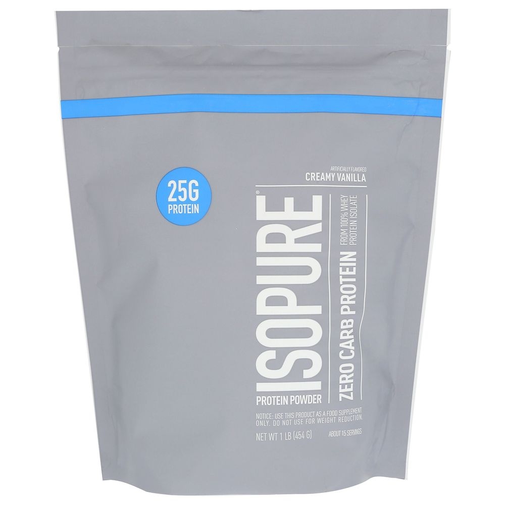 Isopure Creamy Vanilla Zero Carb Protein Powder, 1 Pound
