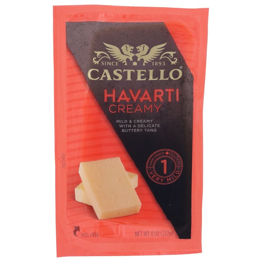 Castello Creamy Havarti Cheese, 8 Ounce -- 12 per case