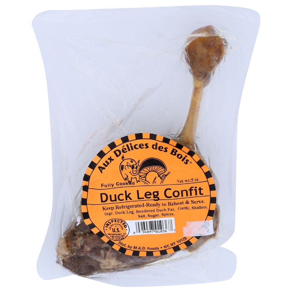 Aux Delices des Bois Duck Leg Confit, 5 Ounce -- 8 per case