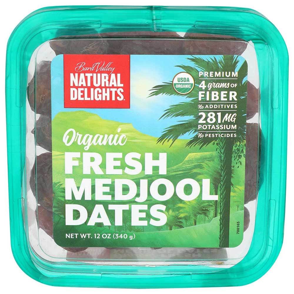 Bard Valley Natural Delights Organic Fresh Medjool Dates, 12 Ounce -- 12 per case
