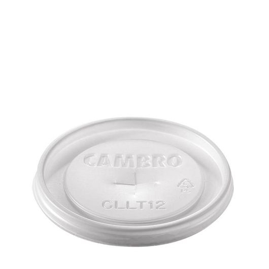 Translucent Cambro CamLids Disposable Lid Only for LT12 Laguna Tumbler -- 1000 per case.