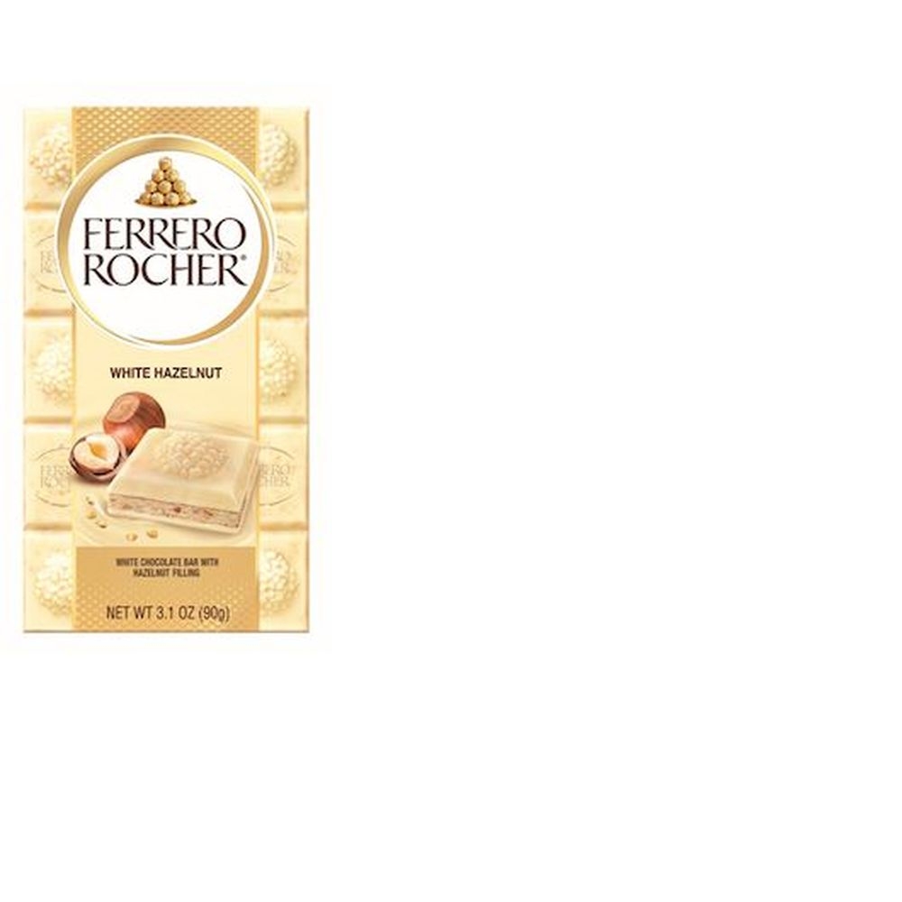 Tavolette Grandi Marche White Chocolate with Hazelnut Filling, 3.1 Ounce -- 16 per case