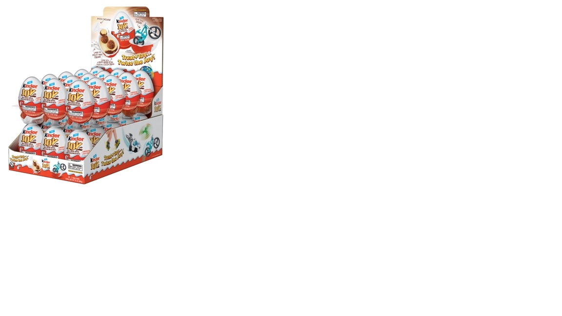 Kinder Joy T1 x 30 Sweet Cream Topped with Cocoa Wafer Bites, 0.7 Ounce -- 30 per case.