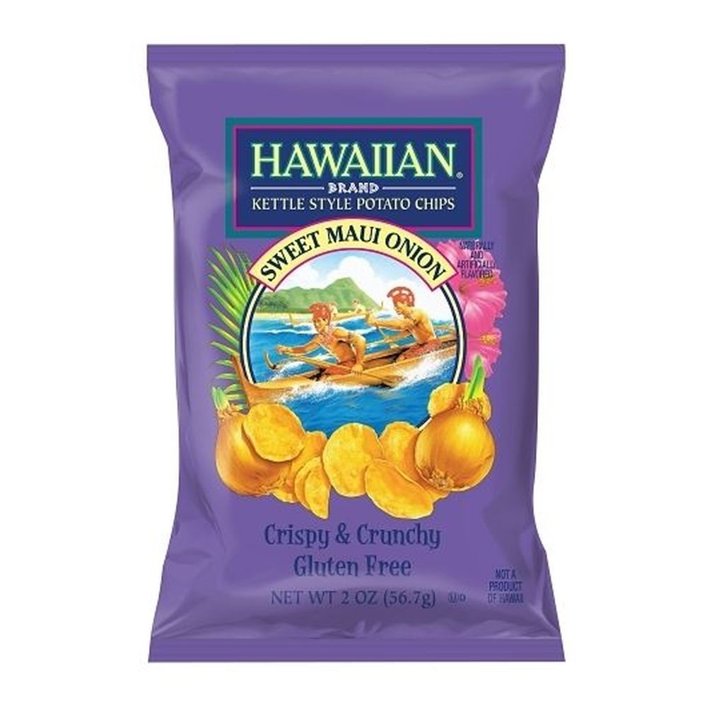 Hawaiian Sweet Maui Onion Kettle Style Potato Chips, 2 Ounce -- 36 per case