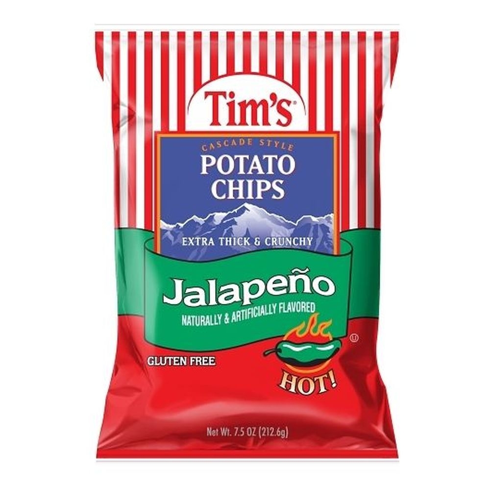 Tims Jalapeno Potato Chips, 7.5 Ounce -- 15 per case
