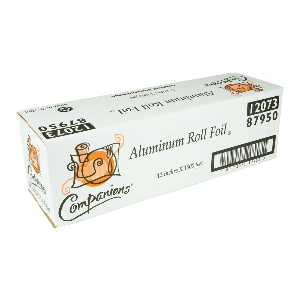 Companions Essentials Standard Aluminum Foil Roll, 12 inch x 1000 feet