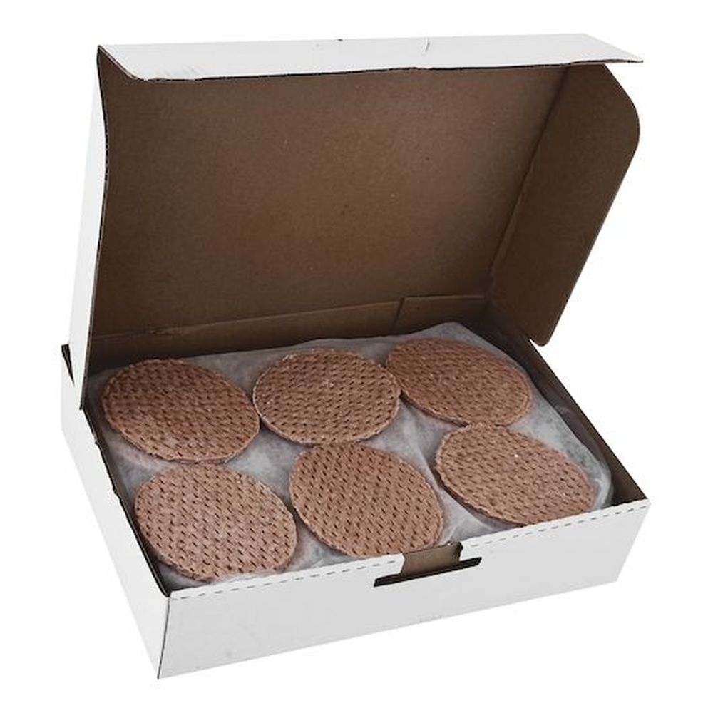 Rochester 80/20 Seasoned Beef Patties with TVP, 2.67 Ounce -- 60 per case