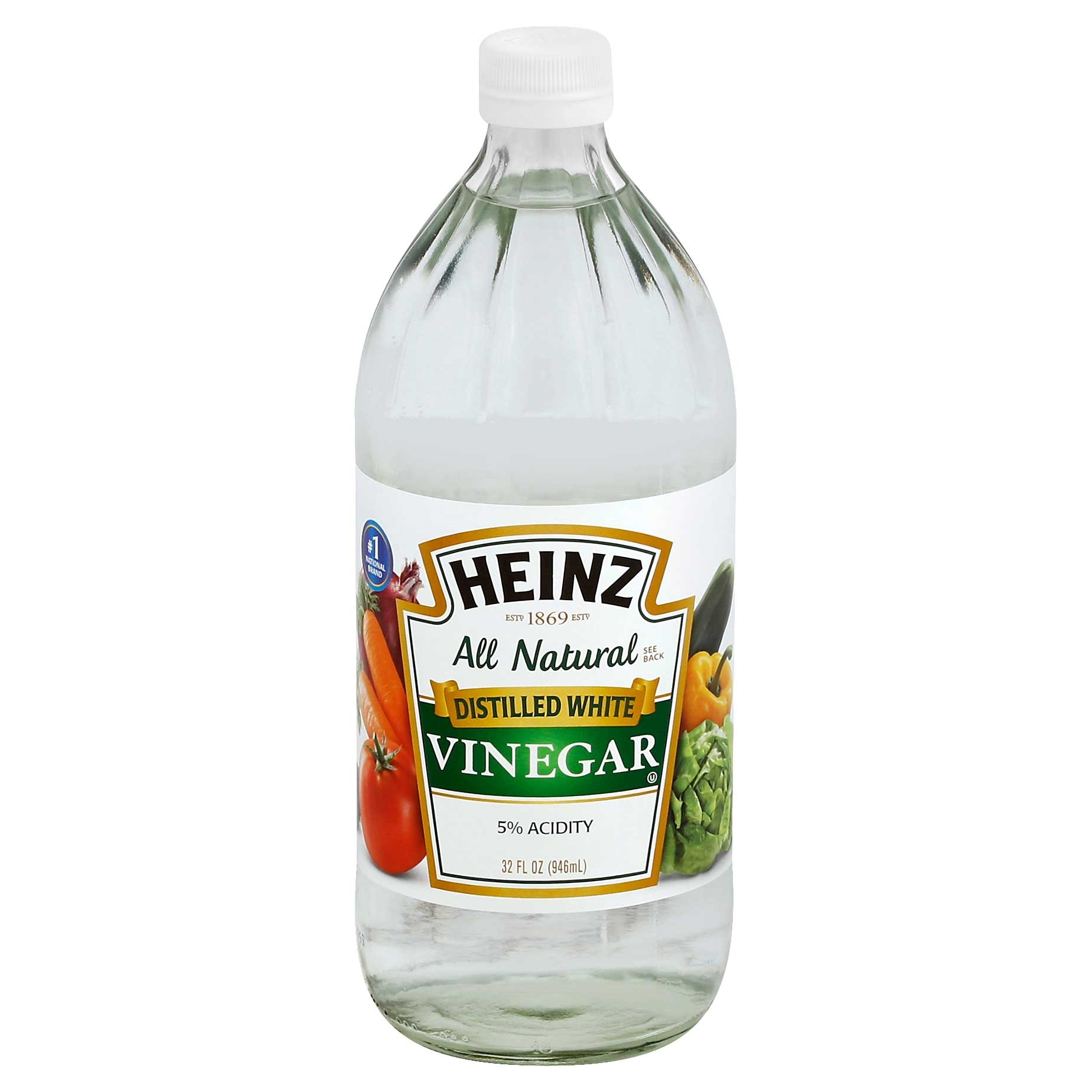 Heinz White Glass Vinegar, 32 Ounce -- 12 Case