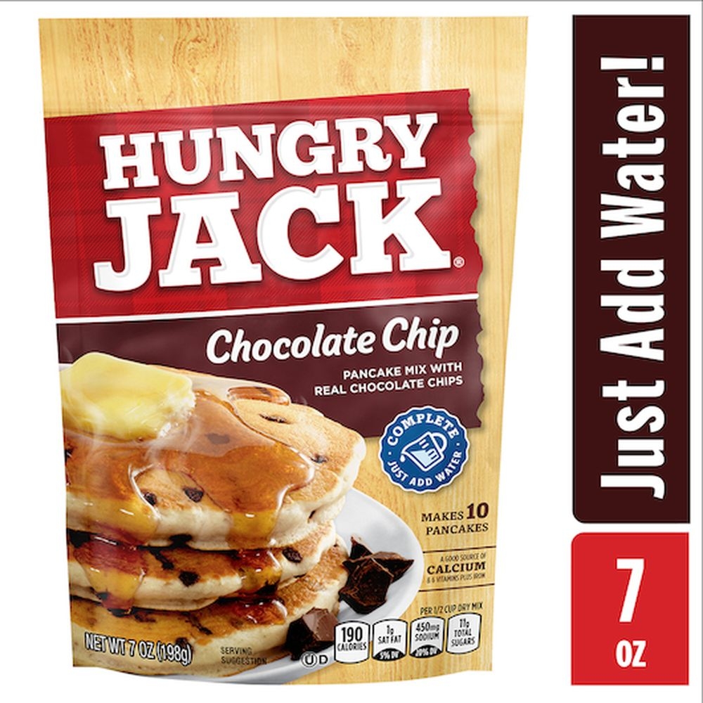 Hungry Jack Chocolate Chip Pancake Mix, 7 Ounce -- 12 per case