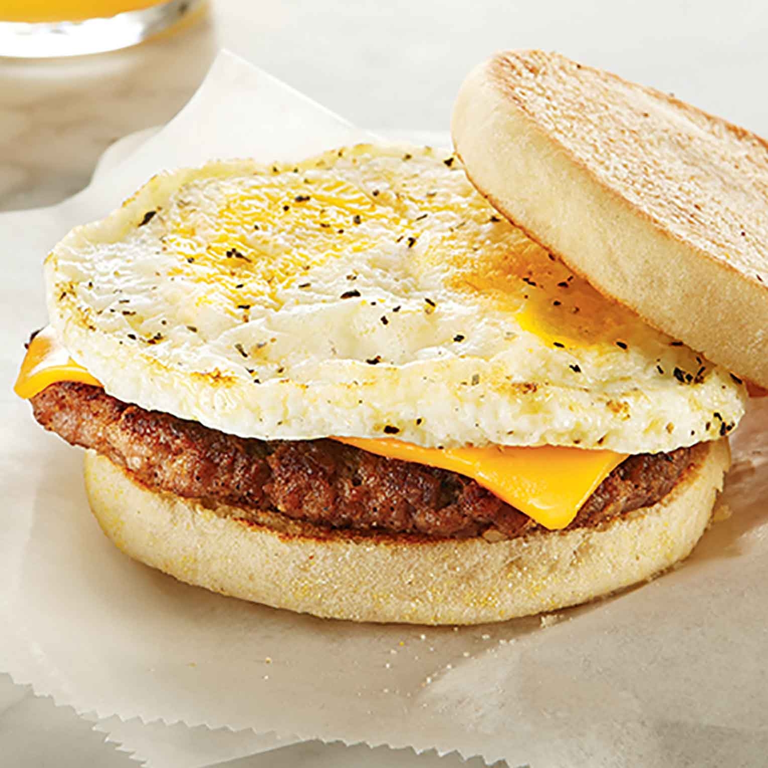 Abbotsford Home Style Fried Egg with Cracked Black Pepper, 15.75 Pound.