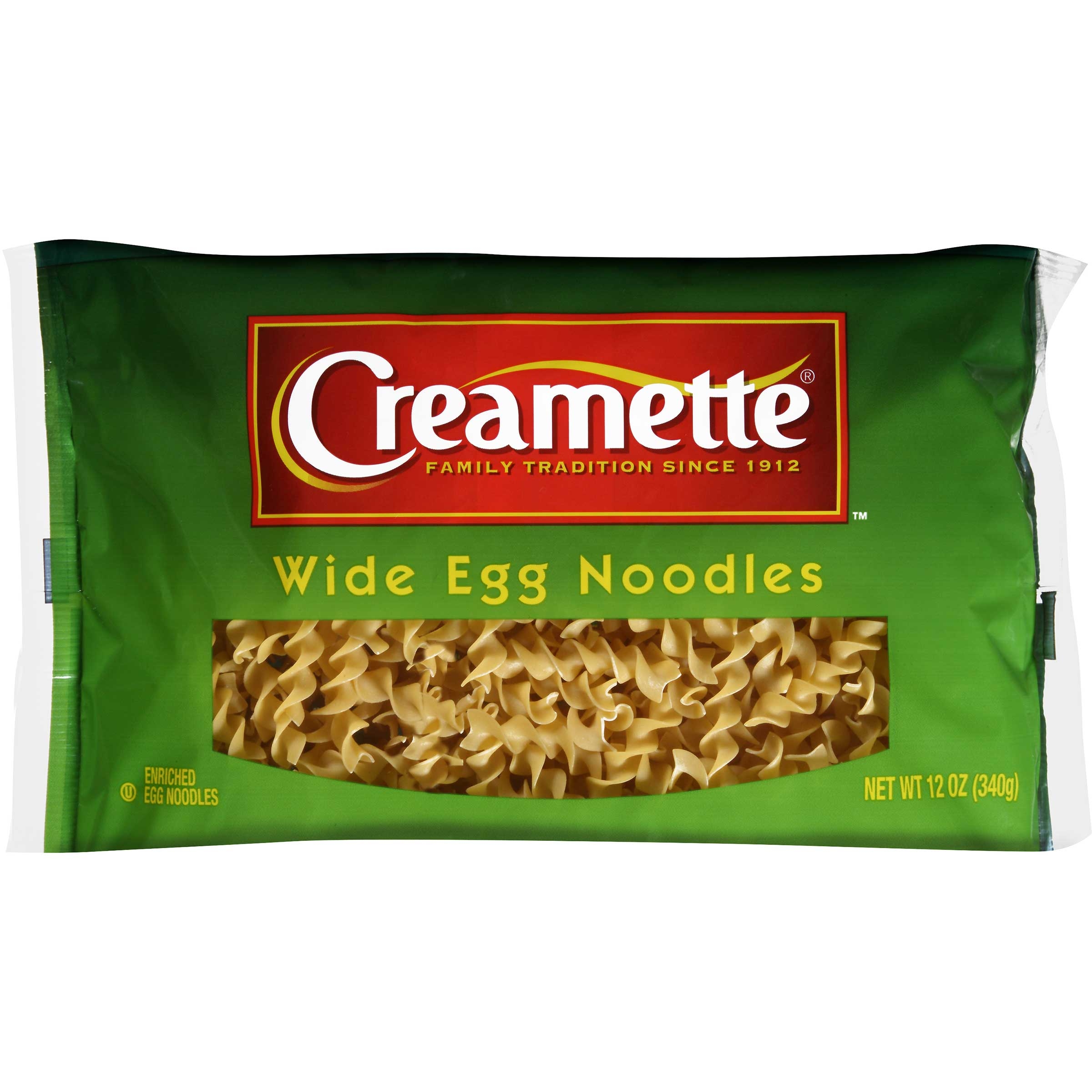 Creamette Wide Egg Noodles, 12 Ounce -- 12 per case.