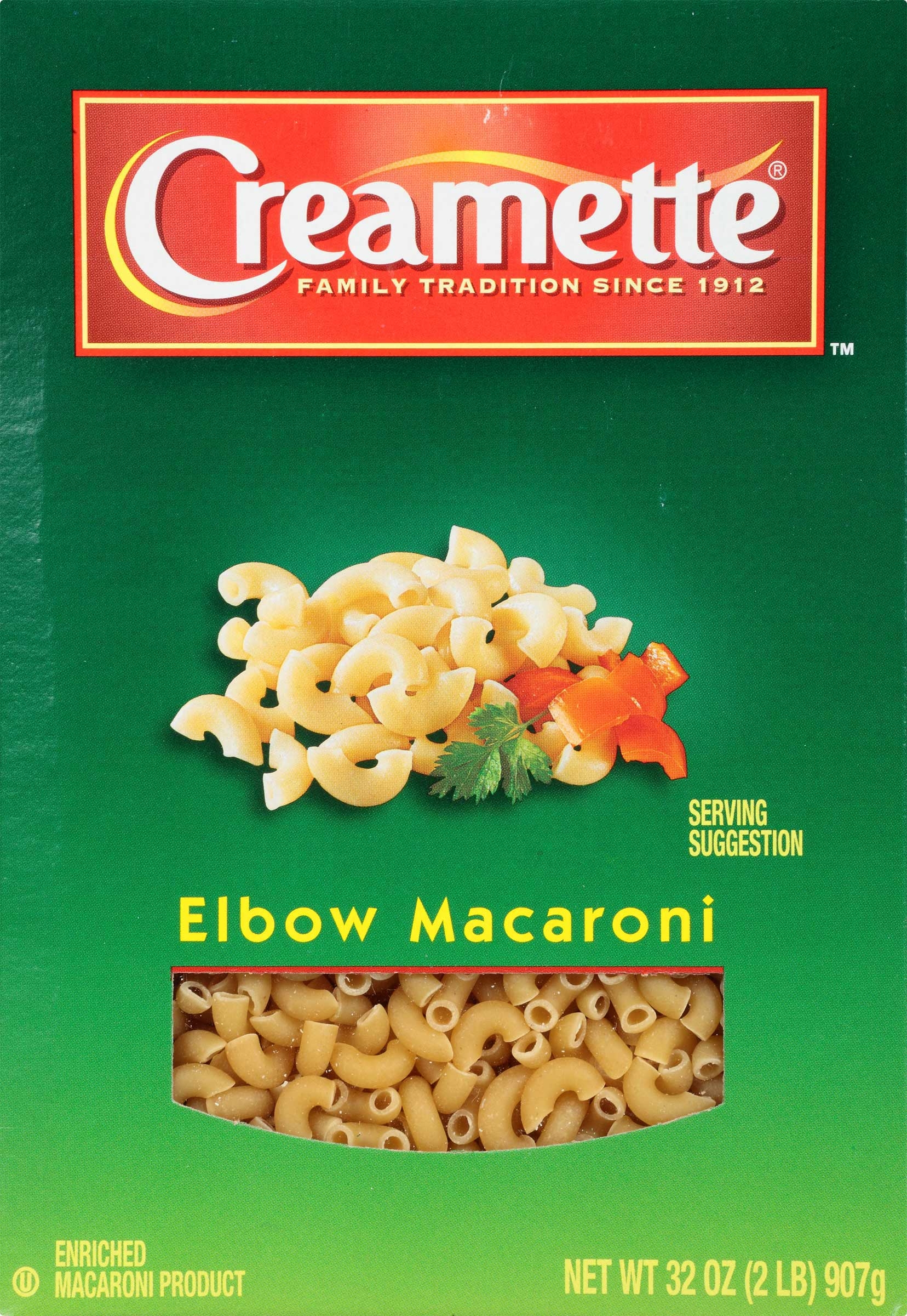 Creamette Elbow Macaroni Pasta, 32 Ounce -- 12 per case.
