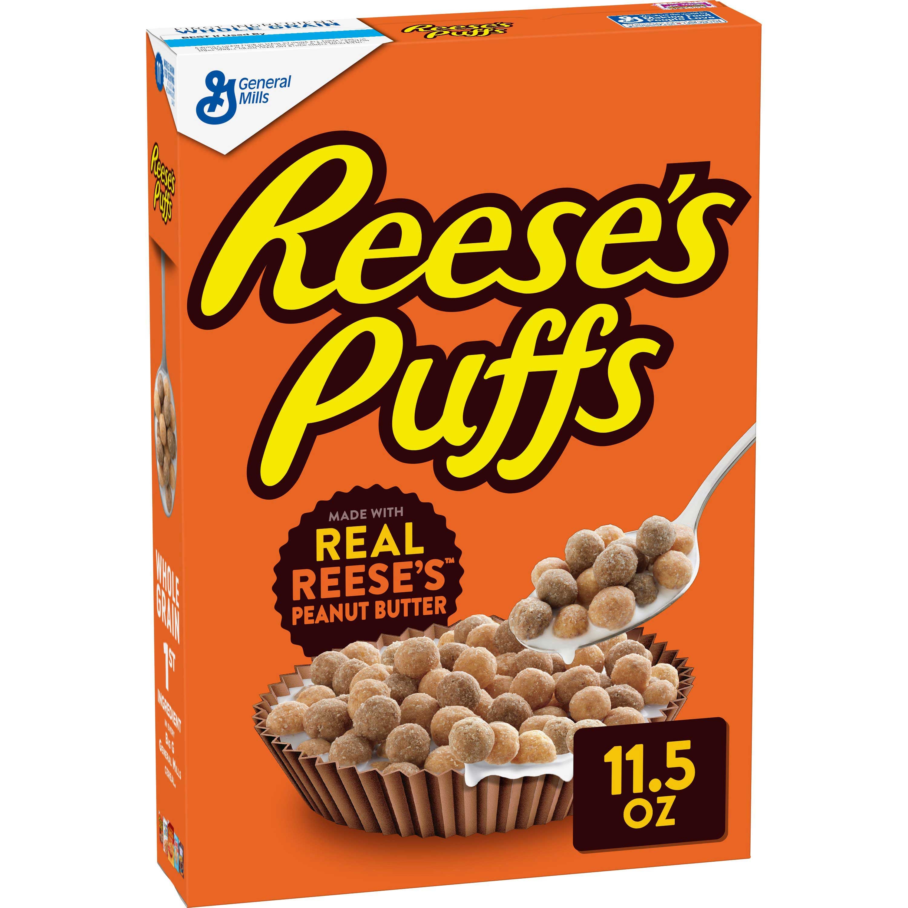 Reeses Puffs Cereal, 11.5 Ounce -- 12 per case.