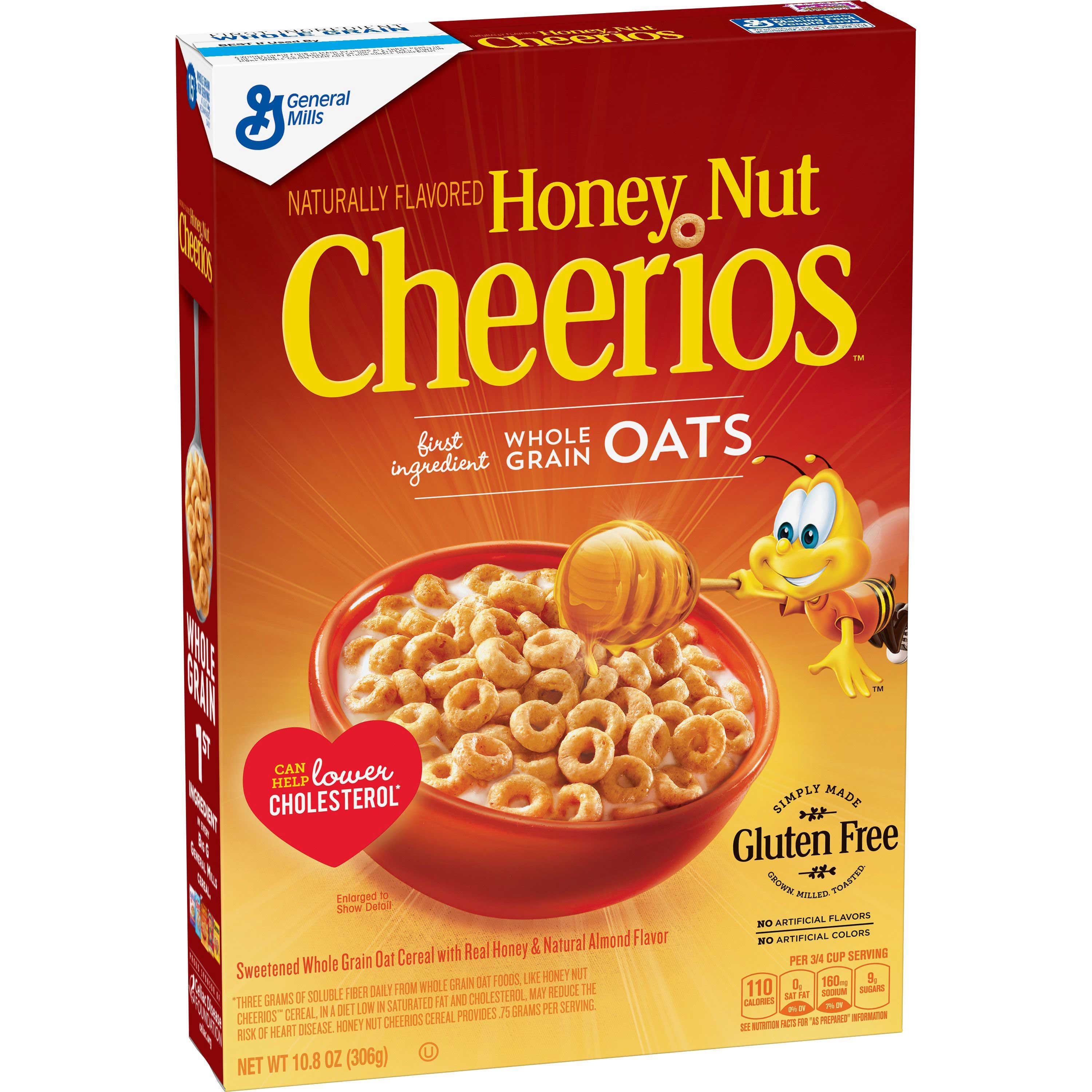 Honey Nut Cheerios Oats, 10.8 Ounce -- 12 per case.