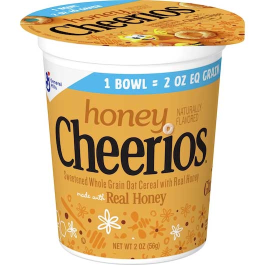 Cheerios Sweetened Whole Grain Oat Cereal with Real Honey, 2 Ounce -- 60 per case