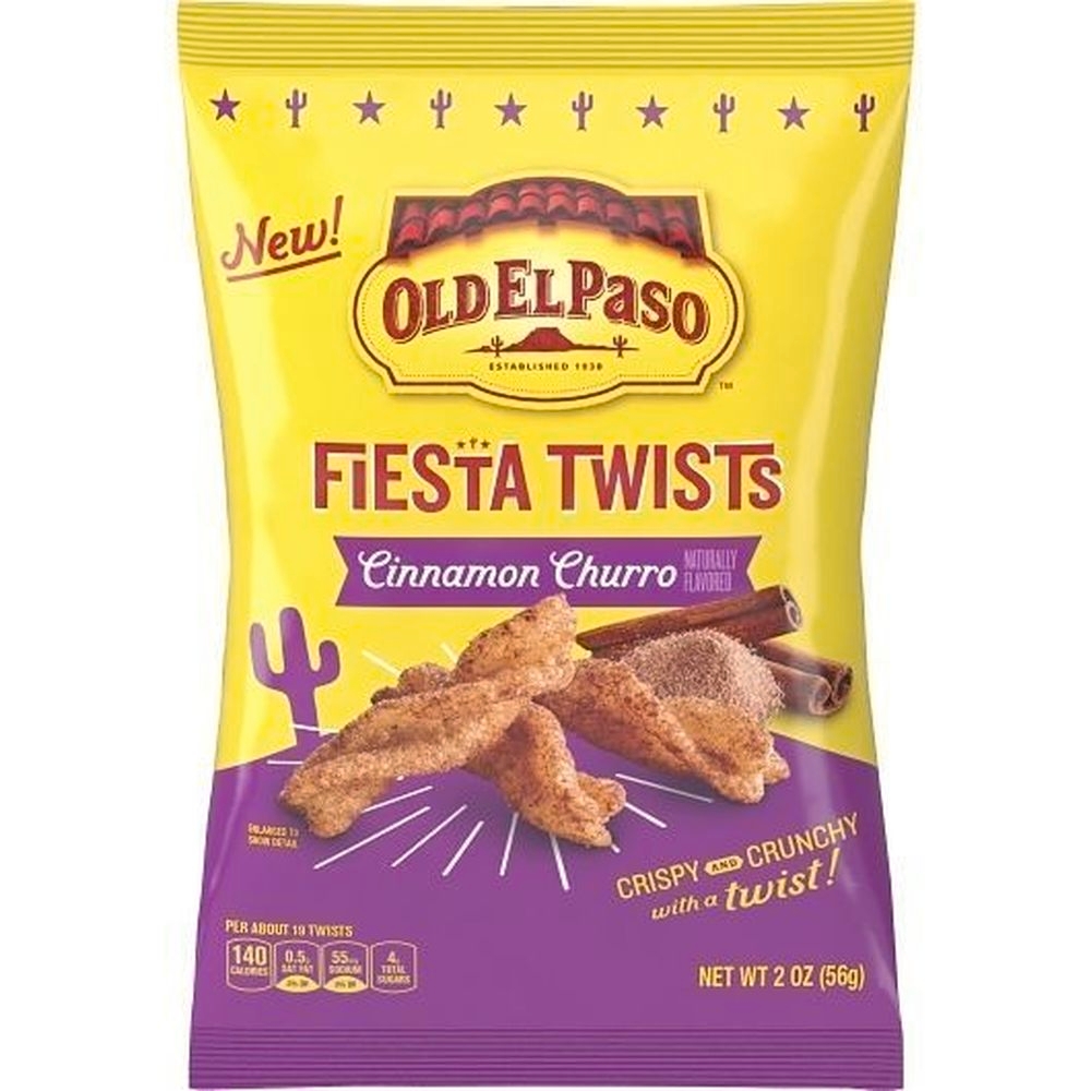 Old El Paso Cinnamon Churro Fiesta Twists, 2 Ounce -- 6 per case
