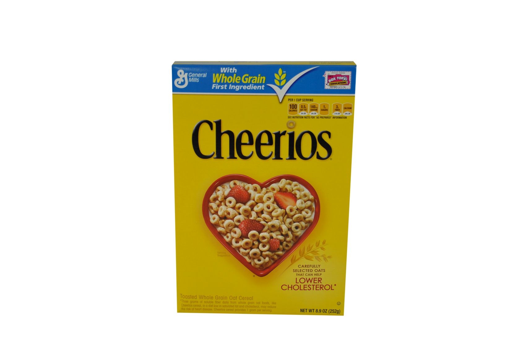 General Mills Cheerios Toasted Whole Grain Oat Cereal, 8.9 Ounce -- 12 per case.