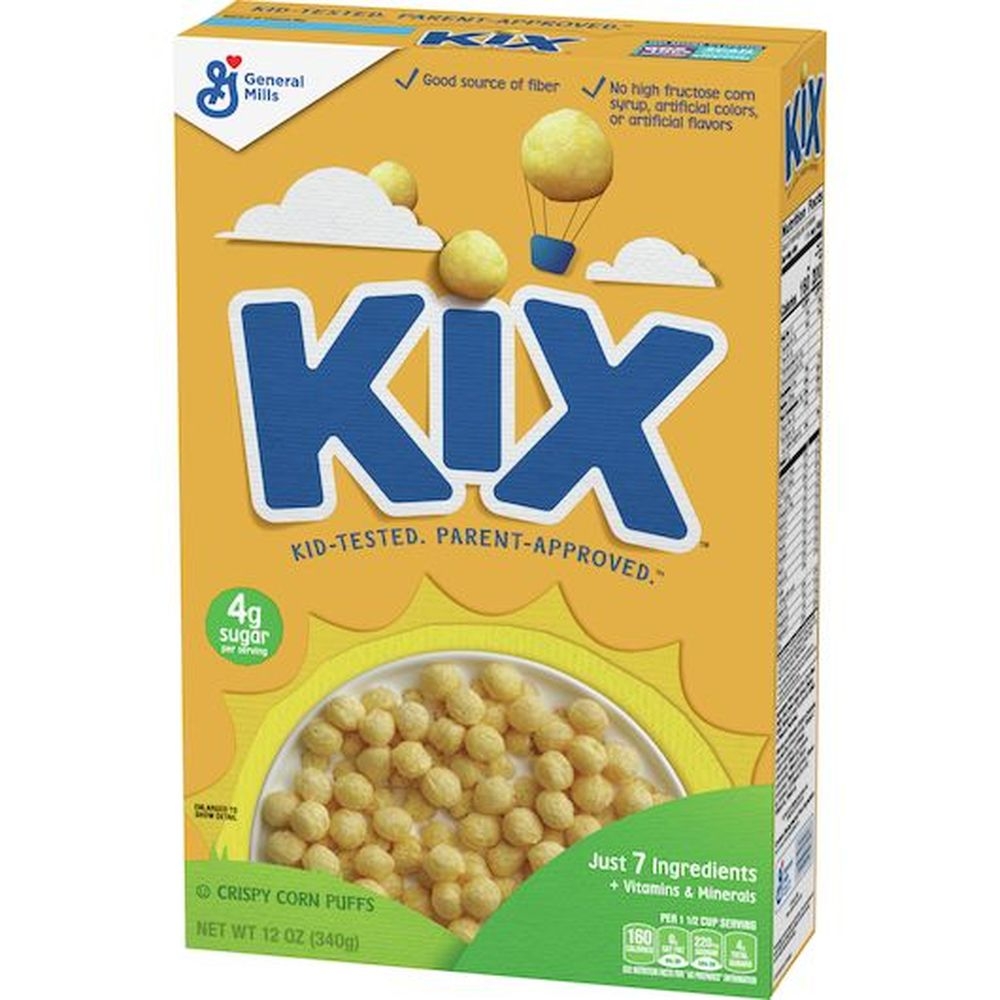 Kix Whole Grain Corn Cereal, 12 Ounce -- 14 per case