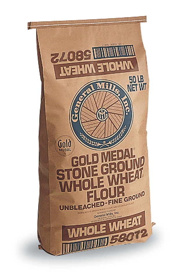 Gold Medal Untreated Fine Whole Wheat Flour, 50 Pound.