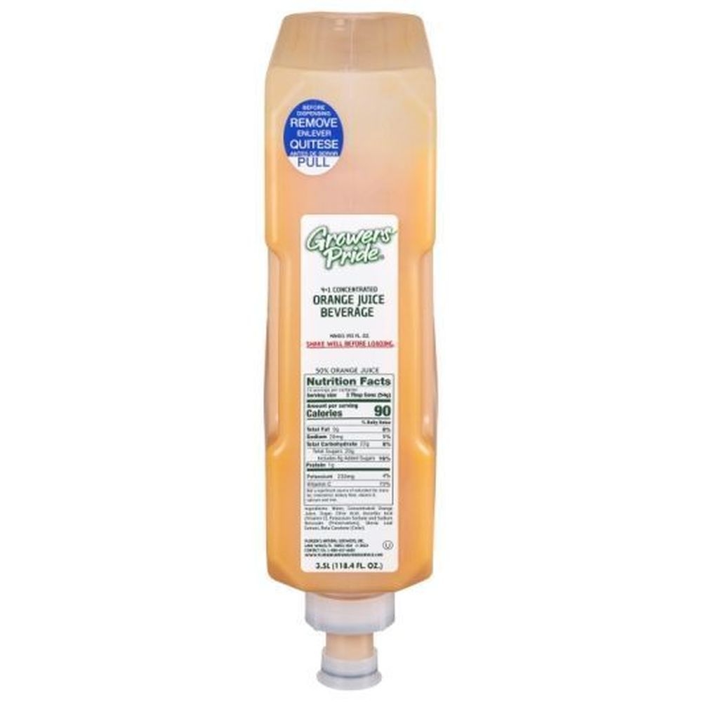 Floridas Natural 4 Plus 1 Orange Beverage, 3.5 Liter -- 3 per case