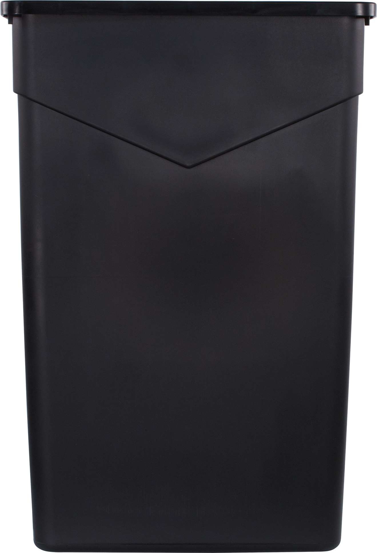 TrimLine Rectangle Black Waste Container, 23 Gallon