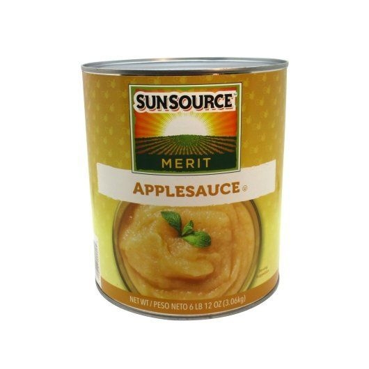 Sunsource Merit Fancy Sweetened Applesauce, 108 Ounce -- 6 per case