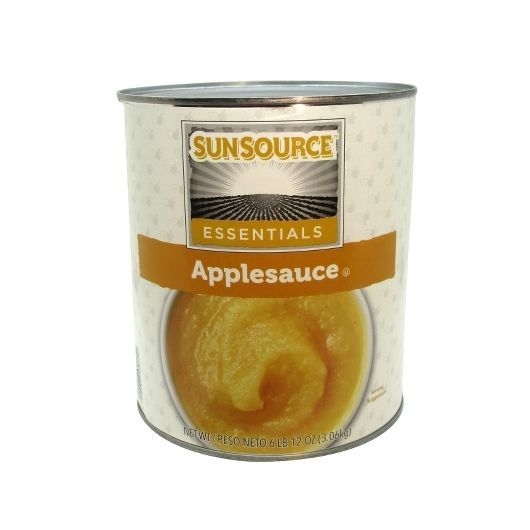 Sunsource Essentials Standard Sweetened Applesauce, 108 Ounce -- 6 per case