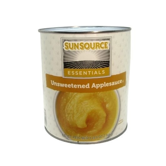 Sunsource Essentials Standard Unsweetened Applesauce, 104 Ounce -- 6 per case