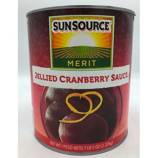 Sunsource Jellied Cranberry Sauce, 117 Fluid Ounce -- 6 per case