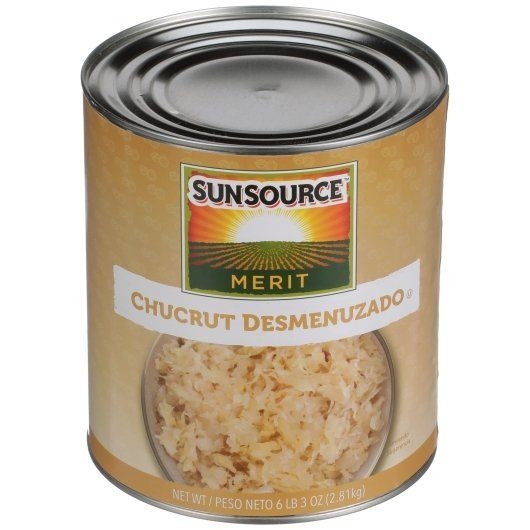 Sunsource Merit Shredded Sauerkraut, 99 Ounce -- 6 per case