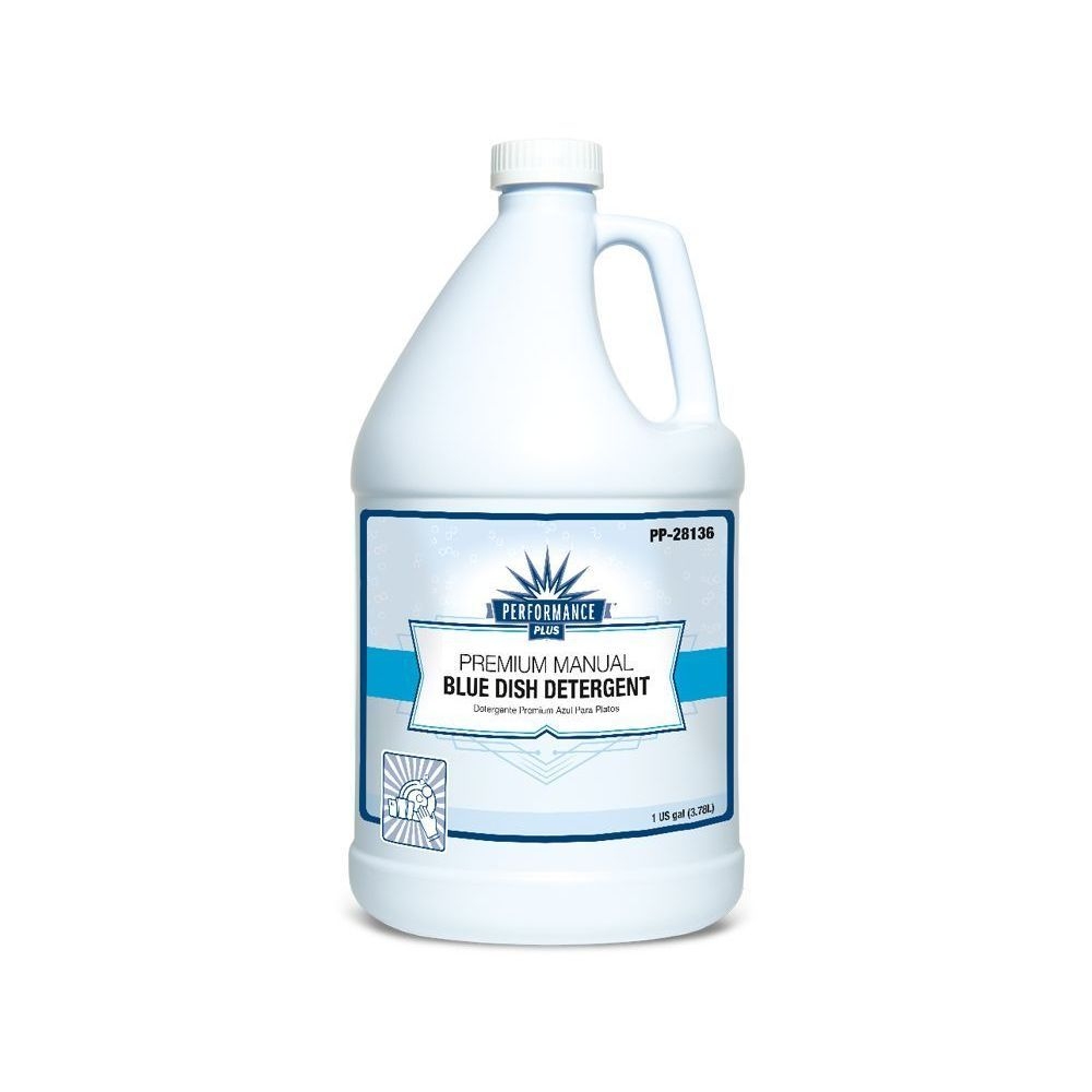 Performance Plus Premium Blue Manual Dish Detergent, 1 Gallon -- 4 per case.