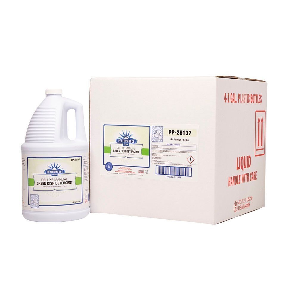 Performance Plus Deluxe Green Manual Dish Detergent, 1 Gallon -- 4 per case.