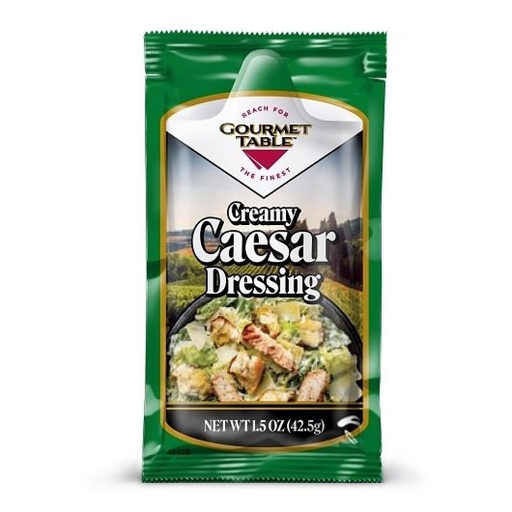 Gourmet Table Creamy Caesar Dressing, 1.5 Ounce -- 60 per case