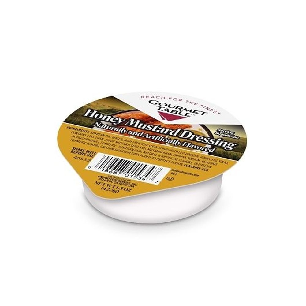 Gourmet Table Honey Mustard Dressing, 1.5 Ounce -- 96 per case