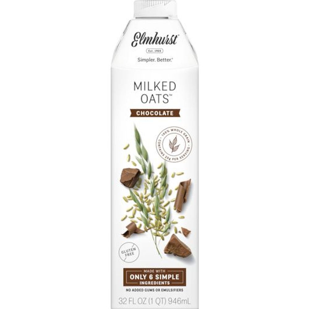 Elmhurst Chocolate Milked Oats, 32 Fluid Ounce -- 6 per case