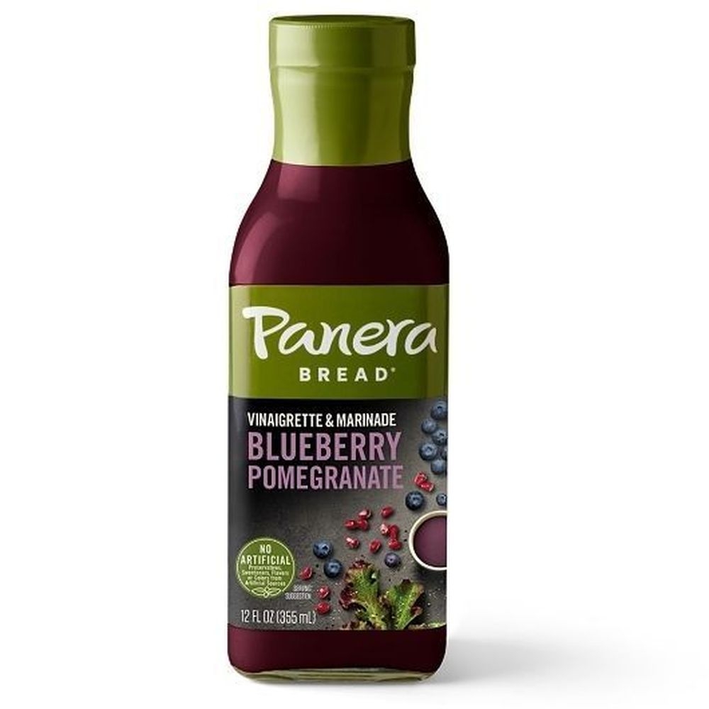Panera Bread Blueberry Pomegranate Dressing, 12 Fluid Ounce Glass Bottle -- 6 per case