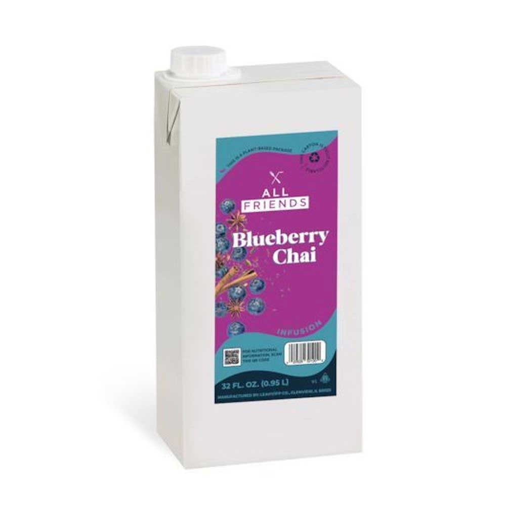 All Friends Blueberry Chai Lemon Functional Beverage, 32 Ounce -- 12 per case