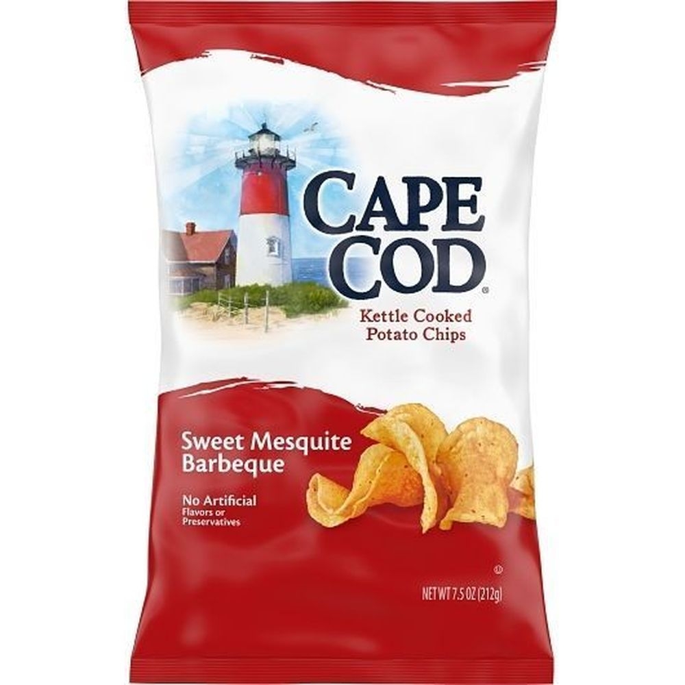 Cape Cod Sweet Mesquite Barbeque Kettle Cooked Potato Chips, 7.5 Ounce -- 12 per case