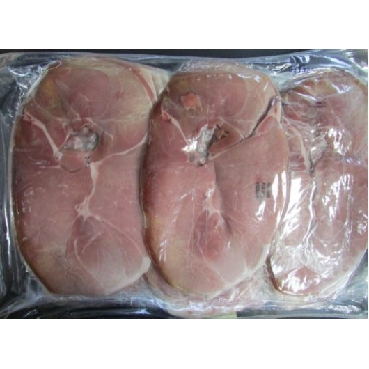 Hobes Country Ham 3-4 Ounce Country Ham Boneless Center Cuts, 5 Pound -- 3 per case