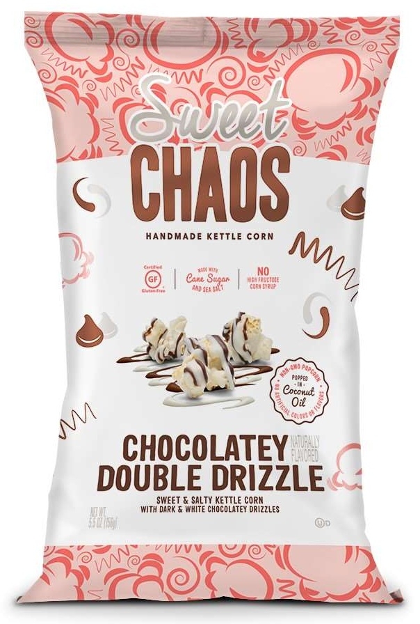 Sweet Chaos Sweet and Salty Kettle Corn with Dark and White Chocolatey Drizzle, 1.5 Ounce -- 8 per case