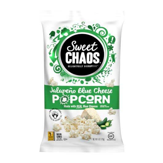 Sweet Chaos Jalapeno Blue Cheese Popcorn, 6 Ounce -- 12 per case