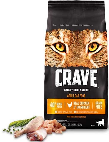 Crave Chicken Adult Cat Food, 2 Pound -- 4 per case.
