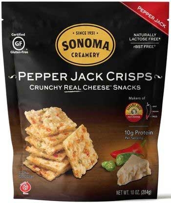Sonoma Creamery Pepper Jack Crisps, 2.25 Ounce -- 6 per case