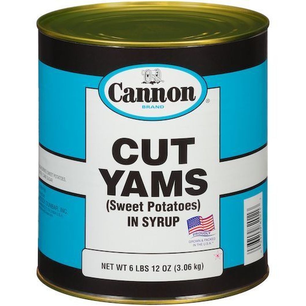 Cannon Extra Standard Cut Low Sodium Yams, 108 Ounce -- 6 per case