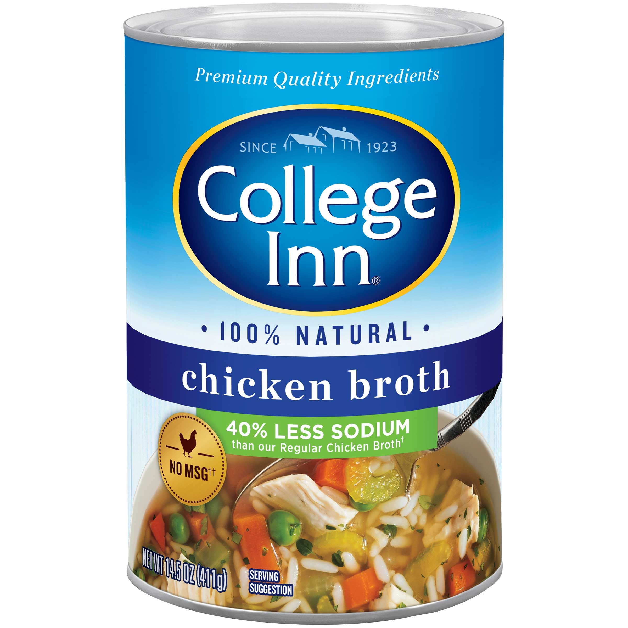 College Inn Low Sodium Chicken Broth, 14.5 Ounce -- 24 per case.