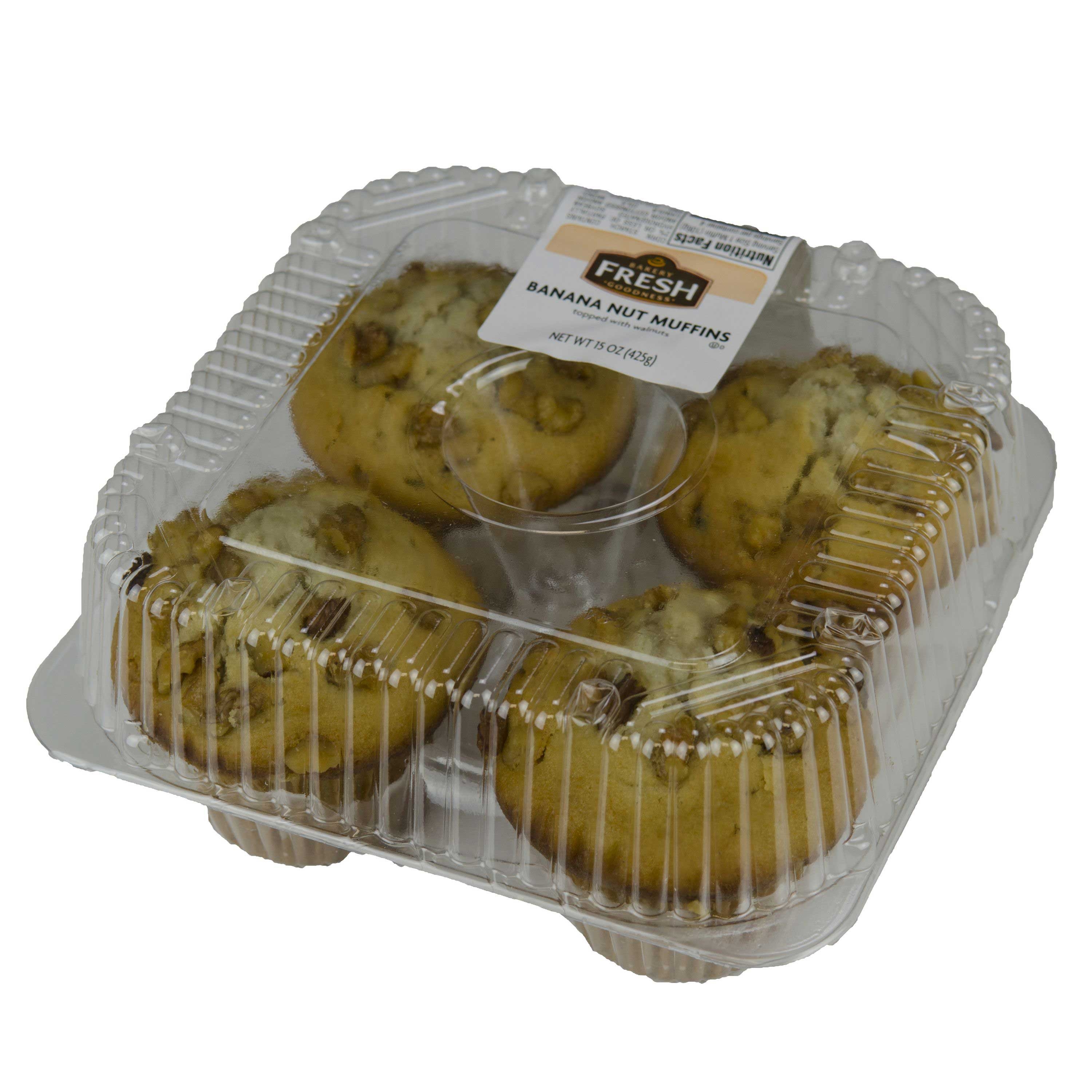 Multifoods Best Brands Retail Ready Banana Nut Muffin, 4 Ounce -- 32 per case.